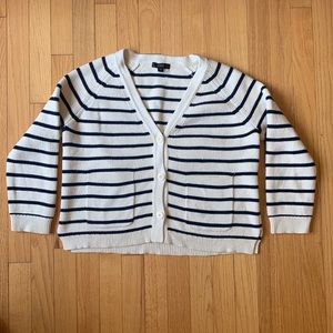 J crew cropped striped sweater. EUC only worn twice